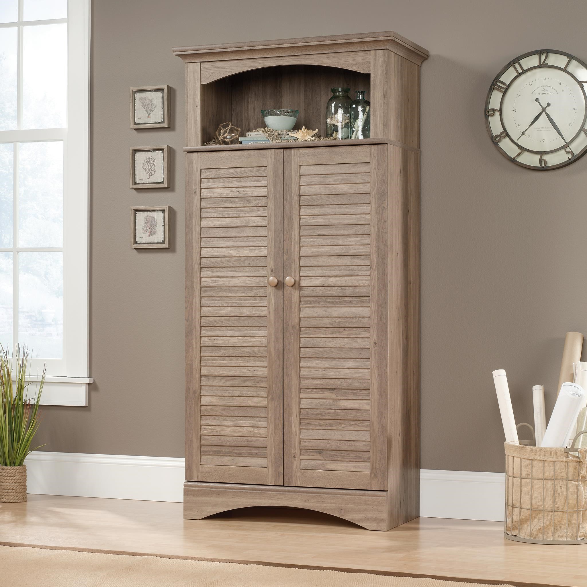 Armoires & Wardrobes Home Sauder Harbor View Storage in